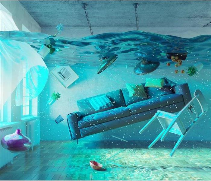 flood in office reception